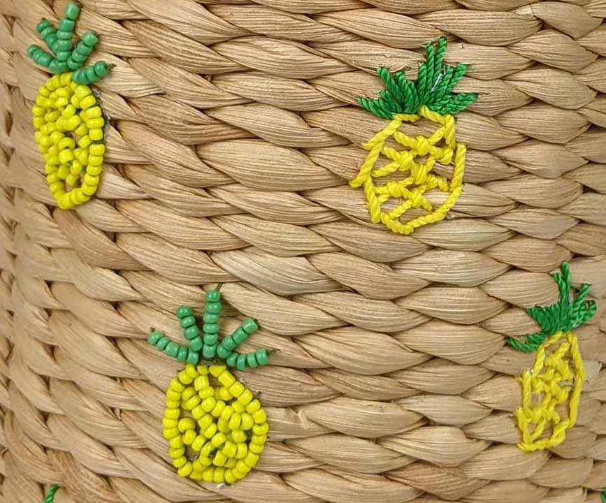 Nicoletta Carlone Shop "Nia" Pineapple Wicker Rattan Bag 5 Nicoletta Carlone Shop "Nia" Pineapple Wicker Rattan Bag