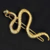Nicoletta Carlone "Elise" Golden Snake Barrette JEWELRY 2 Nicoletta Carlone "Elise" Golden Snake Barrette JEWELRY
