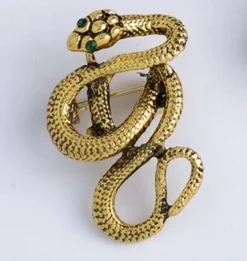 Nicoletta Carlone "Accalia" Gold Snake Brooch Shop