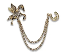 Nicoletta Carlone "Adeline" 1940's Style Pegasus Chatelaine Brooch Shop