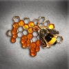 Nicoletta Carlone Shop "Honey" Bee And Honeycomb Brooch