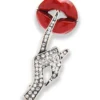 Nicoletta Carlone "Victorine" Lips Brooch