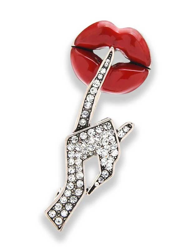 Nicoletta Carlone "Victorine" Lips Brooch 3 Nicoletta Carlone "Victorine" Lips Brooch