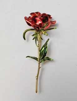 Nicoletta Carlone "Marya" 1950s Style Rose Brooch