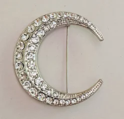 Nicoletta Carlone "Orphea" Victorian Style Moon Brooch