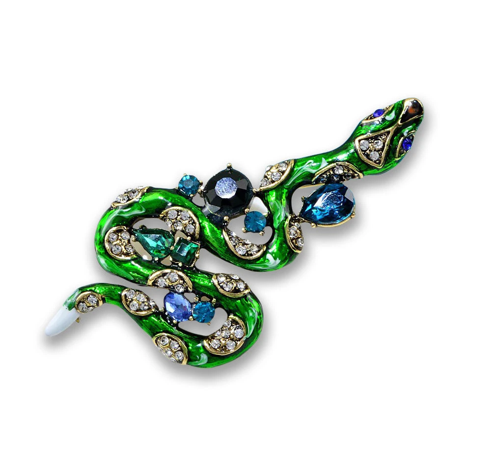 Nicoletta Carlone "Sylvia" Snake Brooch JEWELRY 3 Nicoletta Carlone "Sylvia" Snake Brooch JEWELRY