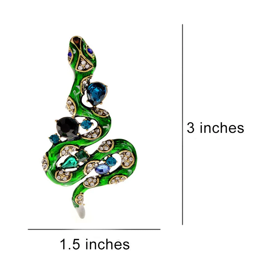 Nicoletta Carlone "Sylvia" Snake Brooch JEWELRY 4 Nicoletta Carlone "Sylvia" Snake Brooch JEWELRY