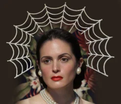 Nicoletta Carlone "Ariadne" Rhinestone Art Deco Style Spiderweb Tiara