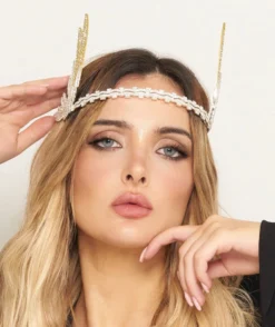 Nicoletta Carlone JEWELRY "Freya" Art Deco Style Winged Bandeau Crown