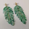 Nicoletta Carlone "Alta" Acrylic Leaf Dangle Earrings Shop