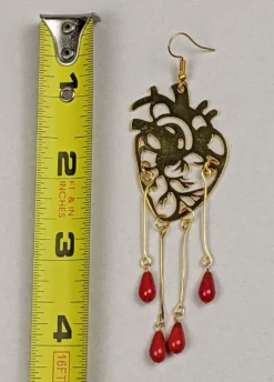 Nicoletta Carlone "Cayleigh" Heart And Blood Earrings