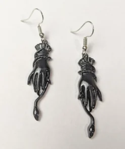 Nicoletta Carlone "Cordelia" Victorian Style Snake And Hand Earrings Shop