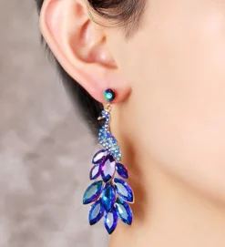 Nicoletta Carlone "Georgette" Peacock Earrings Shop