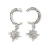 Nicoletta Carlone Shop "Jessie" Rhinestone Star And Moon Earrings