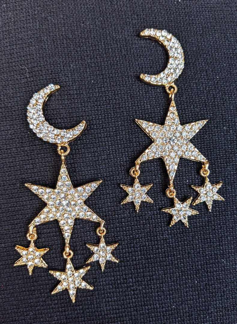 Nicoletta Carlone Shop "Josepha" Moon And Star Earrings 3 Nicoletta Carlone Shop "Josepha" Moon And Star Earrings