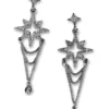 Nicoletta Carlone "Katy" Silver-tone Starburst Earrings