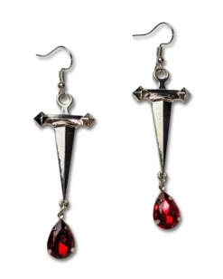 Nicoletta Carlone JEWELRY "Olivia" Dagger And Blood Drop Earrings