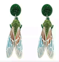 Nicoletta Carlone Shop "Sabina" Acrylic Cicada Earrings