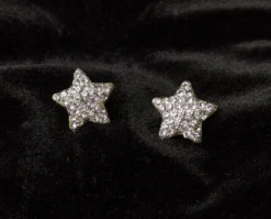 Nicoletta Carlone "Bebe" Rhinestone Star Stud Earrings