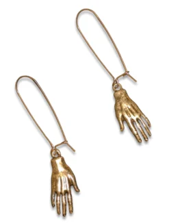 Nicoletta Carlone "Hestia" Golden Hand Earrings Shop