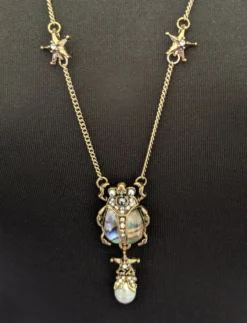 Nicoletta Carlone "Darcy" Scarab, Pearls, And Stars - Double Necklace Shop