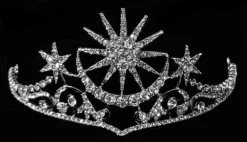 Nicoletta Carlone "Calista" Moon And Stars Tiara Shop