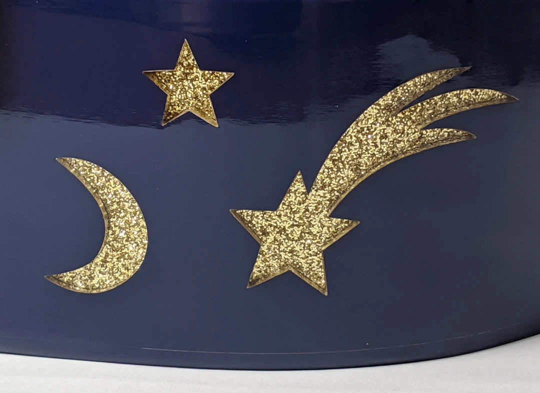 Nicoletta Carlone Shop "Emma" Mid-Century Style Acrylic Purse - Blue And Gold 8 Nicoletta Carlone Shop "Emma" Mid-Century Style Acrylic Purse - Blue And Gold