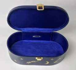 Nicoletta Carlone Shop "Emma" Mid-Century Style Acrylic Purse - Blue And Gold 11 Nicoletta Carlone Shop
