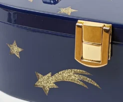 Nicoletta Carlone Shop "Emma" Mid-Century Style Acrylic Purse - Blue And Gold 12 Nicoletta Carlone Shop