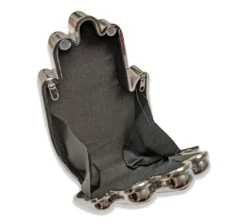 Nicoletta Carlone "Delia" Hand Purse - Silvertone Shop