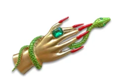 Nicoletta Carlone "Norma" Hand And Serpent Brooch (perfectly Imperfect) Shop