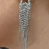 Nicoletta Carlone "Caroline" Rhinestone Shooting Star Cascade Earrings