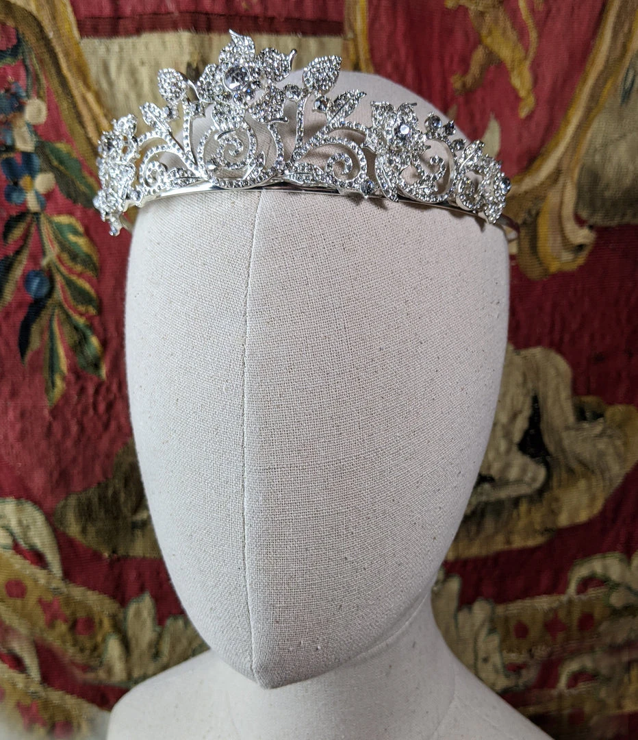 Nicoletta Carlone "Livia" Vintage Style Flower Tiara 3 Nicoletta Carlone "Livia" Vintage Style Flower Tiara
