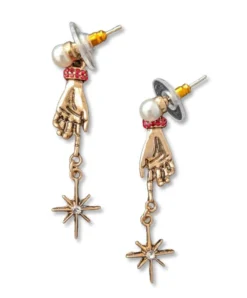 Nicoletta Carlone "Therese" Gold-tone Hand And Star Earrings Shop