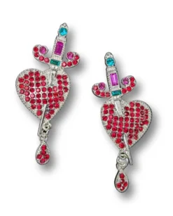 Nicoletta Carlone JEWELRY "Jezebel" Heart And Dagger Earrings