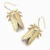 Nicoletta Carlone "Gilda" Golden Cicada Earrings Shop