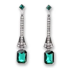 Nicoletta Carlone JEWELRY "Zelda" Art Deco Rhinestone Earrings