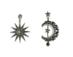 Nicoletta Carlone Shop "Gillian" Moon And Starburst Earrings