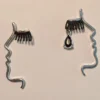 Nicoletta Carlone "Gemma" Surreal Face Profile Earrings