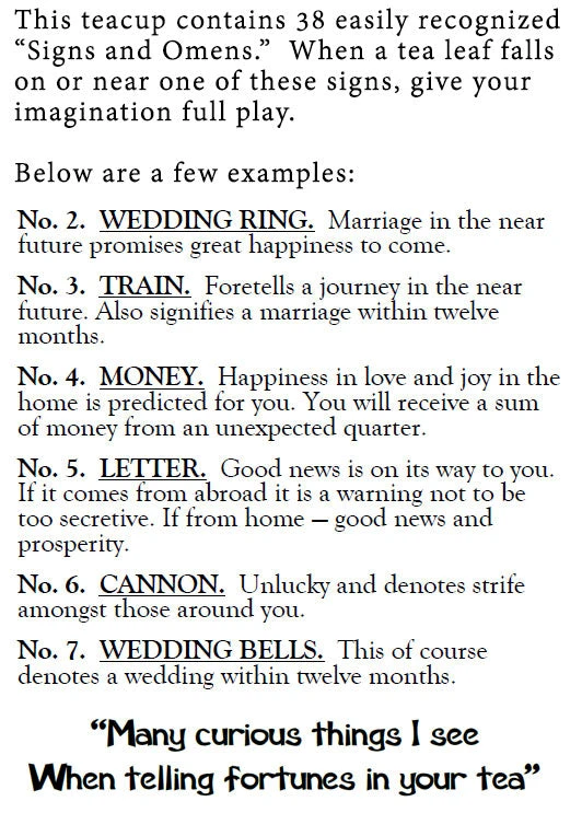 Nicoletta Carlone "Natalie" 1920s Style Fortune Telling Teacup And Saucer Set 10 Nicoletta Carlone "Natalie" 1920s Style Fortune Telling Teacup And Saucer Set