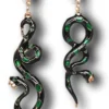 Nicoletta Carlone "Portia" Enamel Snake Earrings