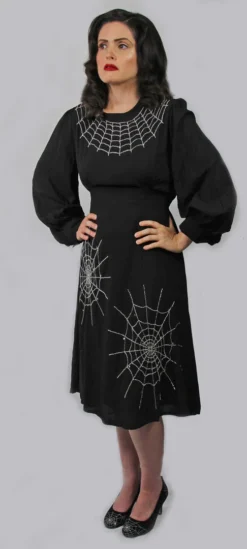 Nicoletta Carlone "Columba" 1940s Style Spiderweb Dress